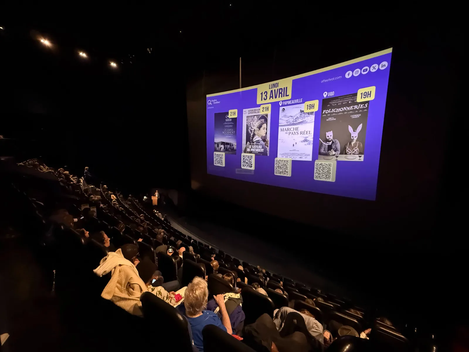 Projections au musée de l'histoire